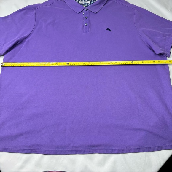 Tommy Bahama Mens Island Zone Supima Purple Short Sleeve Polo Shirt Size 4XLB - Picture 6 of 9